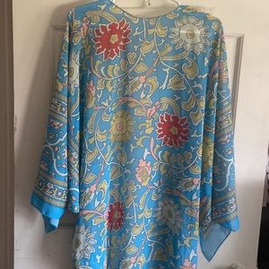Three bird nest kimono. Shear summer blue. New without tags. Never worn.